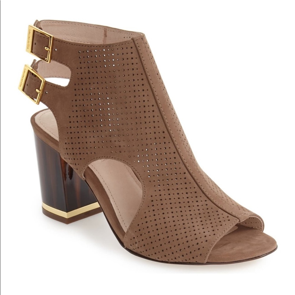 Louise et Cie Block Heel Bootie, Brown, Sz 8